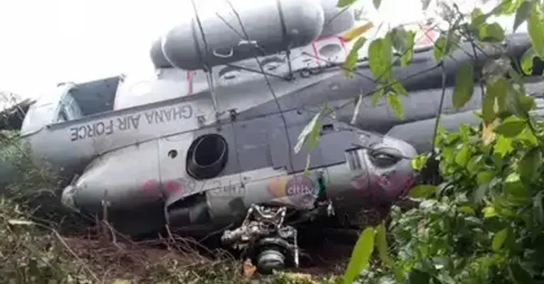 বিধ্বস্ত হওয়া হেলিকপ্টার